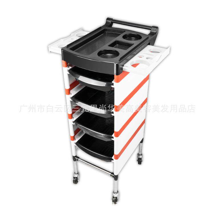 美发工具车发廊手推车理发店发型师专用的杠子车染烫复古美发推车