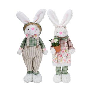 新款 客饰拍厅摆件 大系号兔子复古风森手工兔子909摄道具橱窗装