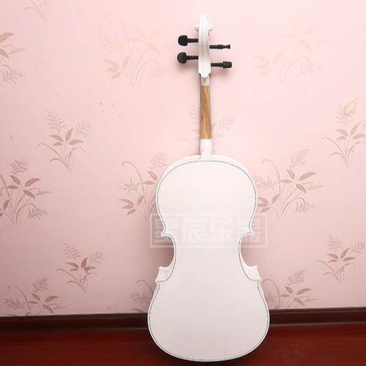 厂家供应成人白色夹板大提琴 初学者练习儿童琴