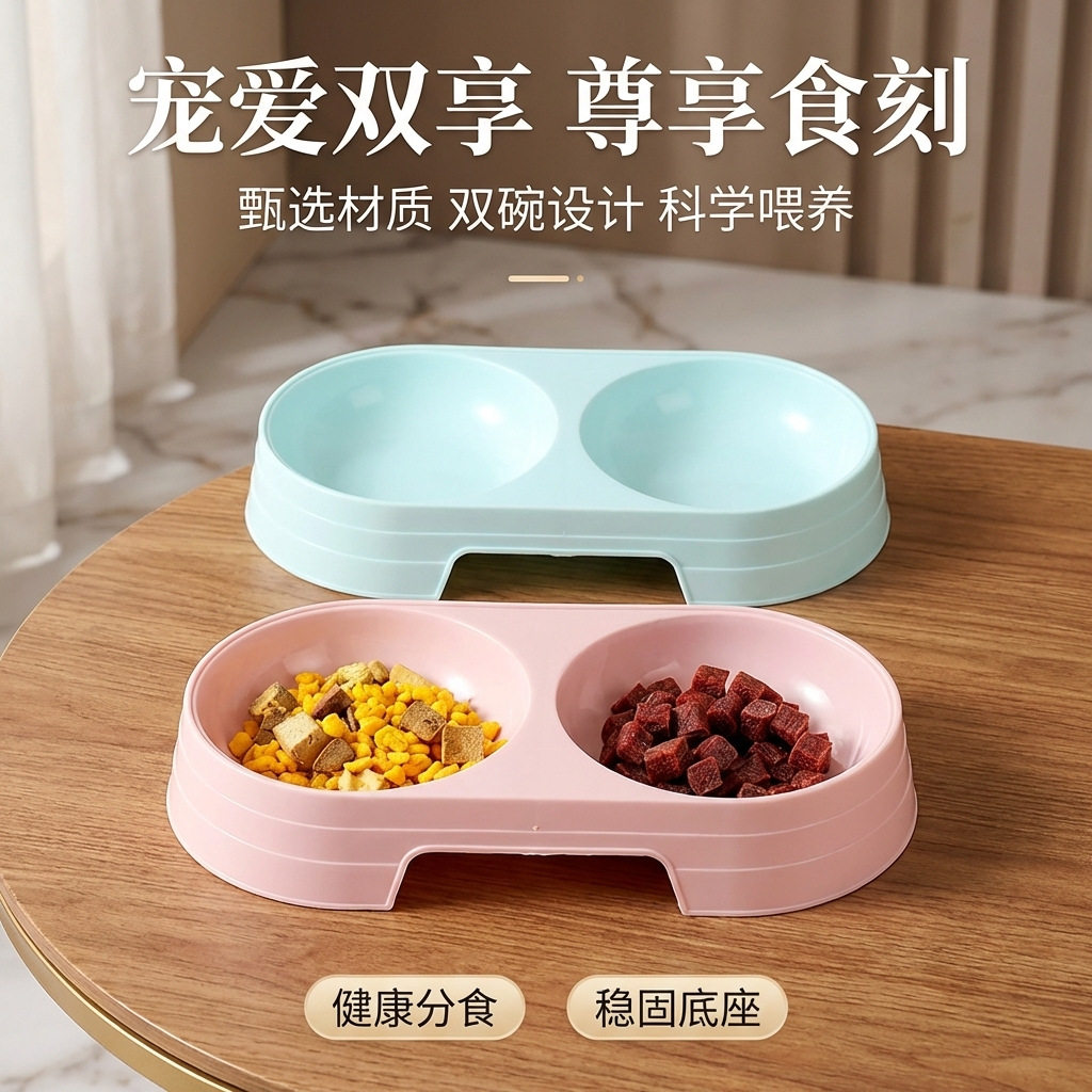 马卡龙狗狗喂食喂食猫咪慢食碗