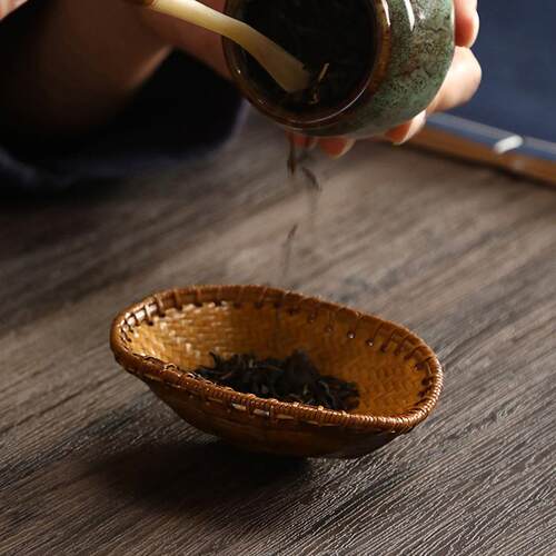 竹编龟壳茶则大漆竹编天然真乌龟壳高档赏茶荷文玩龟甲富甲一方