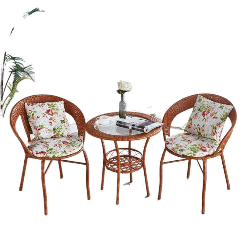 藤椅三件套阳台茶桌椅休闲室外庭院茶几组合户外露天藤编靠背椅子,住宅家具,家用茶台/茶桌,淘宝优惠券,粉丝福利购,淘宝优惠卷