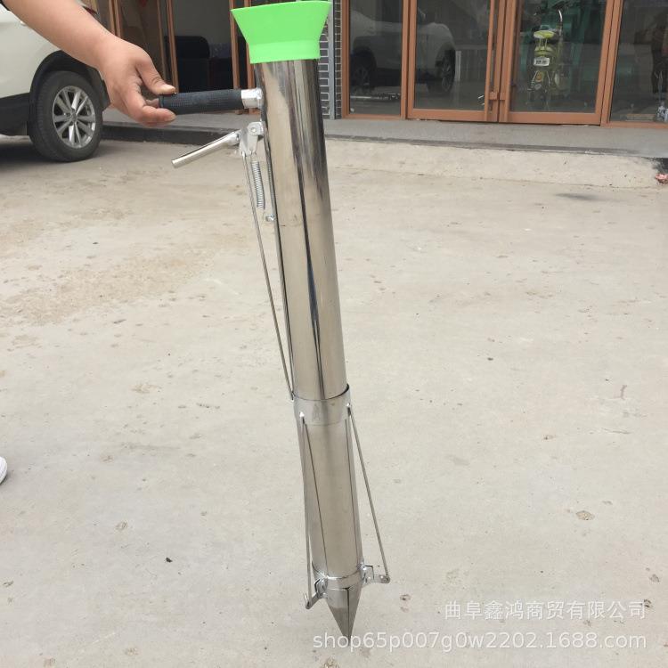 出售玉米不锈钢移栽器手提式西瓜苗移栽器草莓苗移栽器