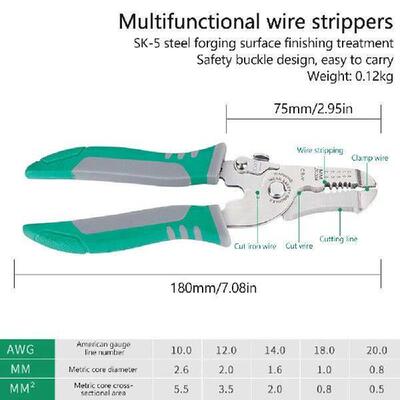 Wire Stripping Pliers Multifunction Electrician Cable