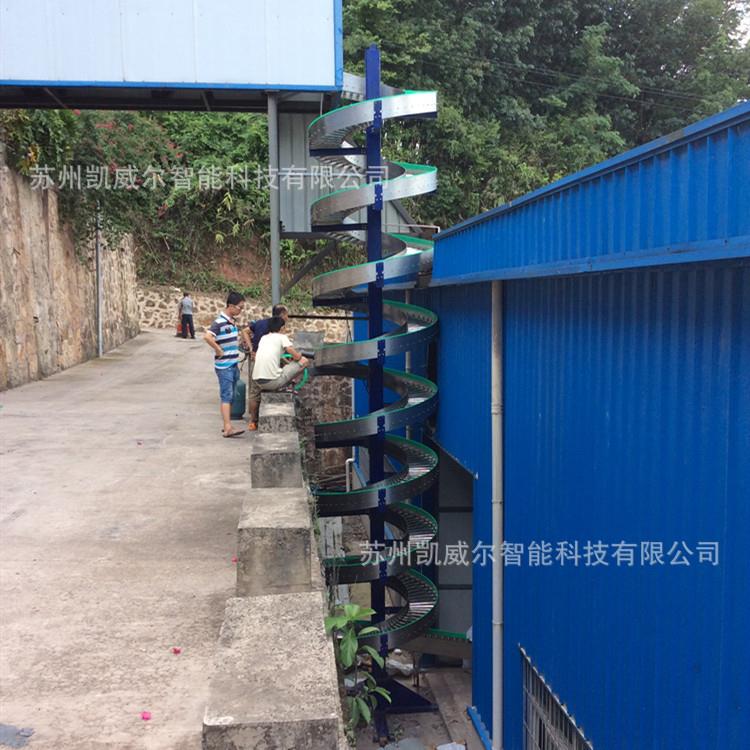 昆山实体厂家生产无动力螺旋机动力螺旋机自由滑道滑槽纸箱周