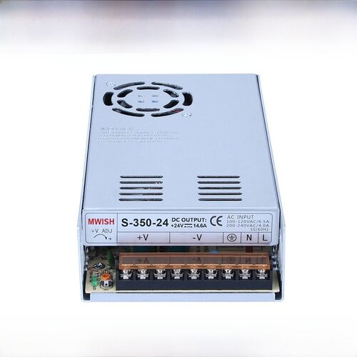 明伟S-350W500W800W1000W大功率24V开关电源盒220转12V36伏48v20A