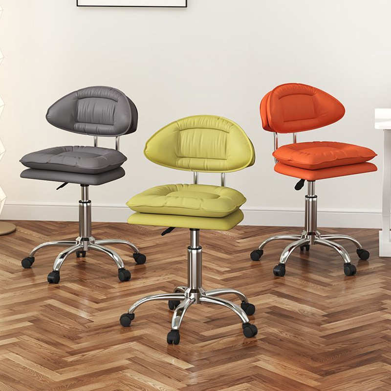 新款理发店美发沙龙椅可旋转升降靠背美容大工方凳批发理发座椅