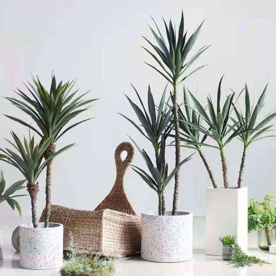 假树绿植室内客厅龙舌兰剑麻大盆假植物大型落地摆服装店格坤,家居饰品,仿真花/假花,淘宝优惠券,粉丝福利购,淘宝优惠卷
