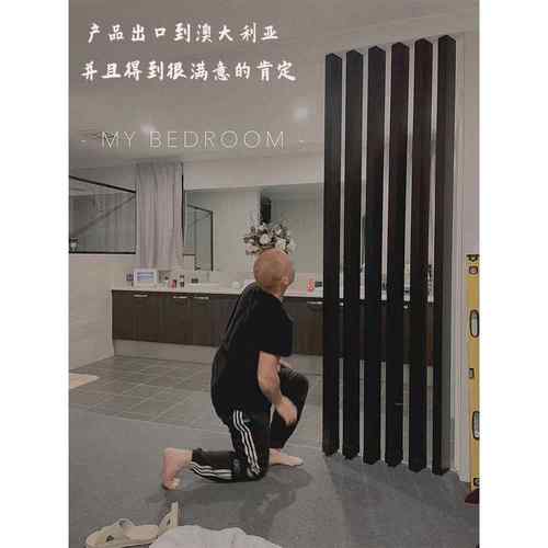 木纹铝方管隔断屏风客厅立柱铝合金方通铁艺实木玄关竖条格栅栏栅