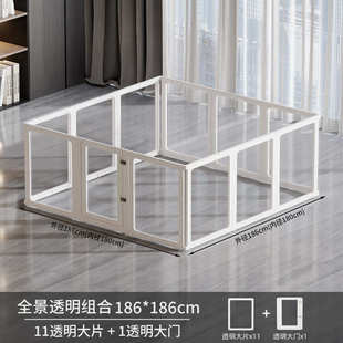 家用狗自由组合亚克围栏狗75cm宠物透明栅栏围栏加高力室内笼子款