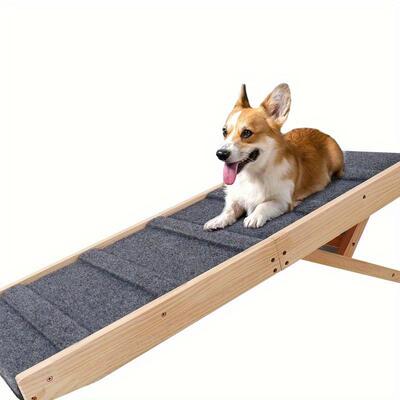 Adjustable Wooden Folding Pet Dog Ramps Bed and Couch跨境