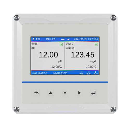 罗素RXB20000系列双通道水质分析仪支持4-20mA/RS485输出高清显示