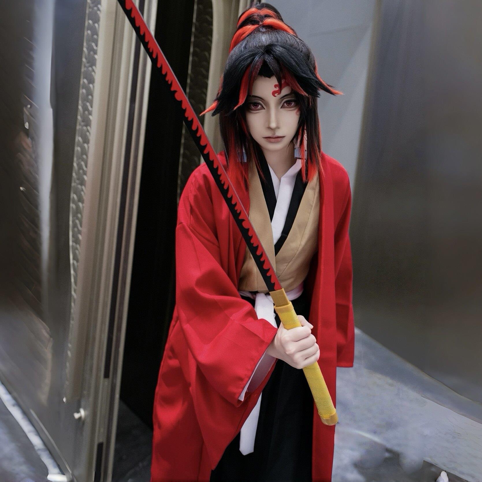 鬼灭之刃继国缘一cos服日之呼吸剑士cosplay套装二次元和服图片