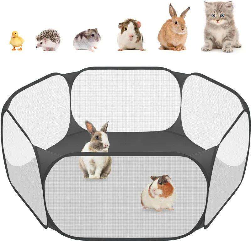 Portable Small Pet Cage Transparent Cat and Dog Cage Tent Pe