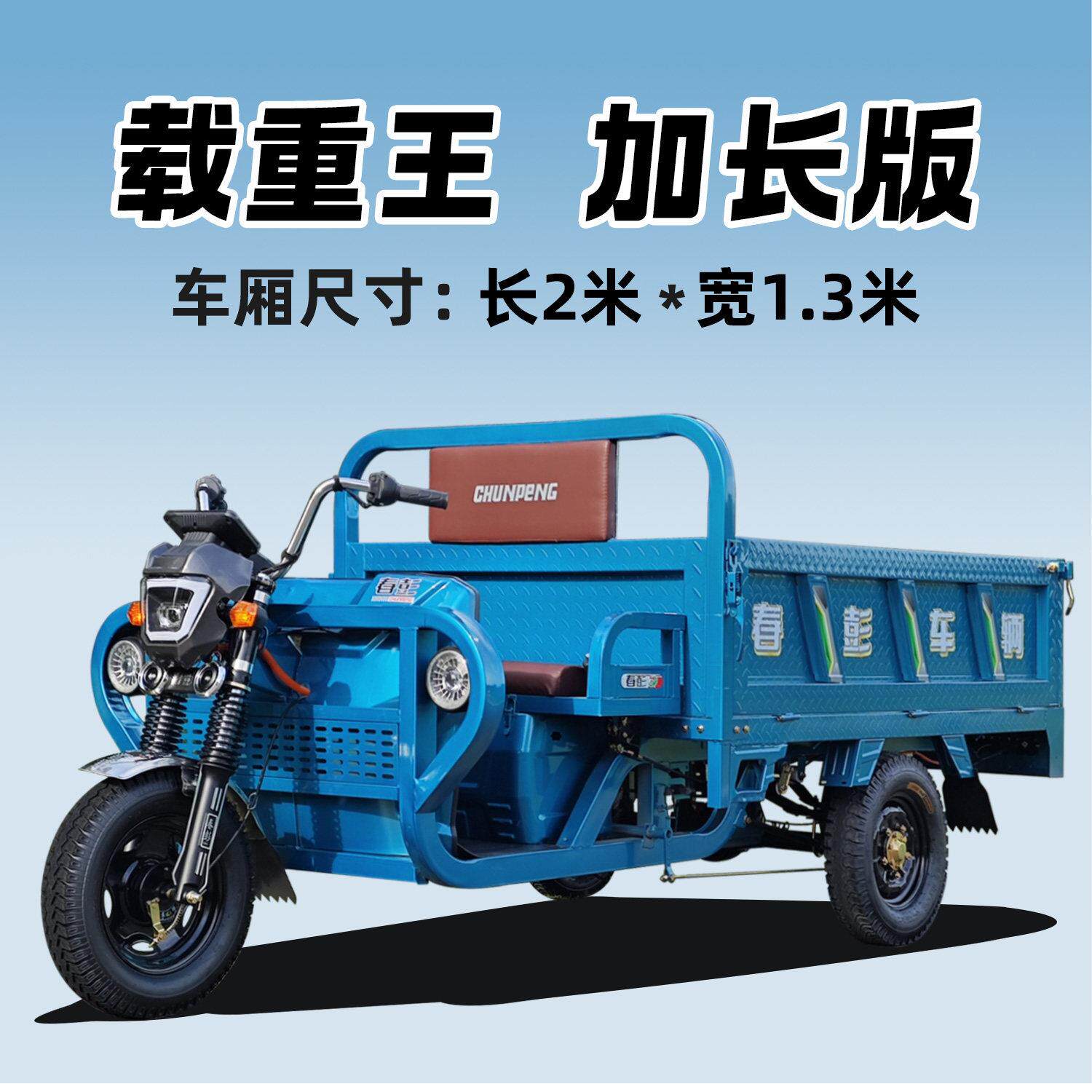 电动三轮车拉货新款载重王国标家用大功率货车农用加长三轮电瓶车