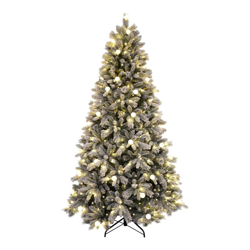 家用圣诞树别墅商场橱窗大型pe积雪网红圣诞树圣诞节装饰场景布置