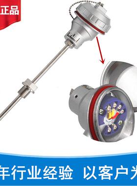 热电阻pt100温度变送器 SBWZP-231输出4-20ma信号测温杆直径10mm