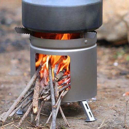 Tiatanium Camping Stove Ultralight Outdoor Folding Stove