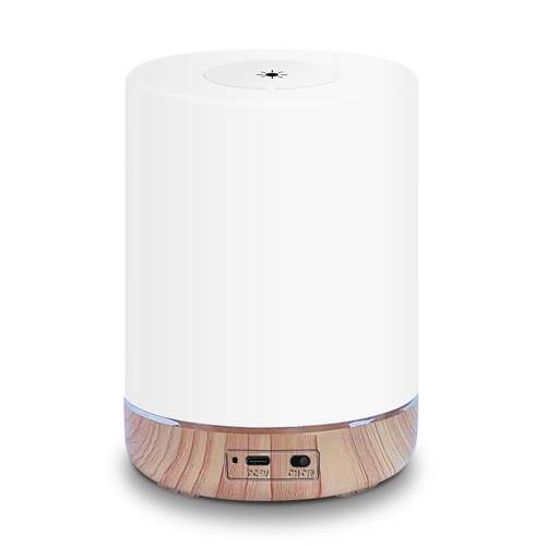 50519围00mAH充电纹彩氛小夜灯遥控L木ED触摸调节七变色灯