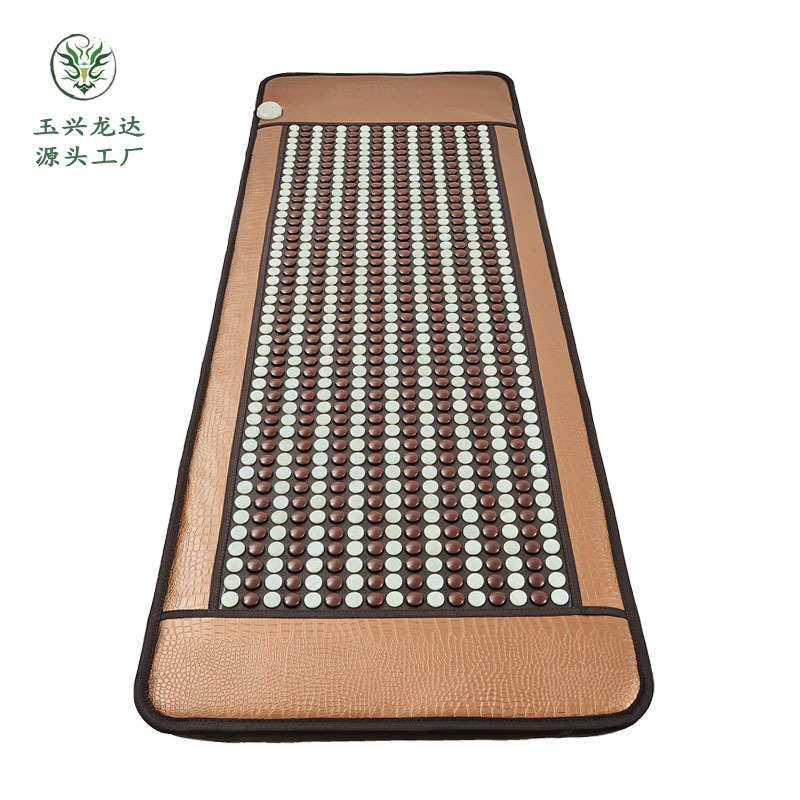 玉石床垫电加热汗蒸托玛琳砭石碧玺热远红外线光子超长波跨境批发