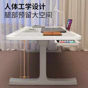 可升降折叠床上书桌宿舍学习加高床上桌多功能倾斜折叠电脑小桌子