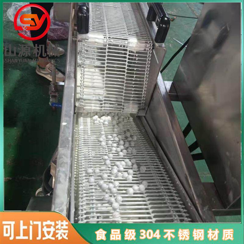 全自动紫薯球上浆机 土豆块挂面糊设备 带鱼段浸浆机