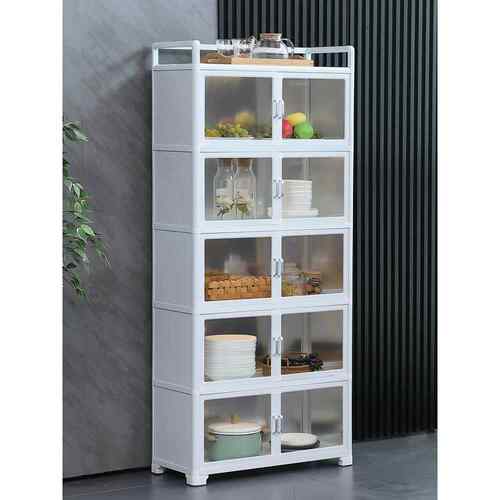 铝合金餐边柜家用厨房放碗置物柜多功能阳台防晒收纳柜储物小碗柜