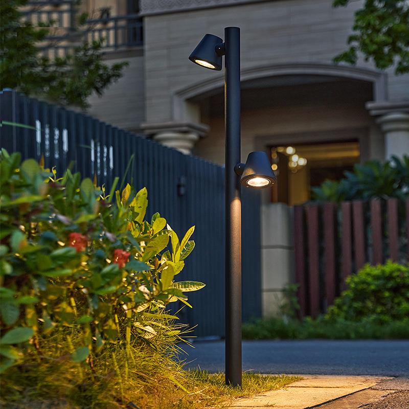 太阳能户外庭院灯接电可旋转草坪灯室外落地露台灯院子花园景观灯