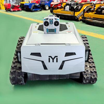 ZY-550L遥控割草机 铅酸电池 履带自走 45°坡度 续航遥控碎草机