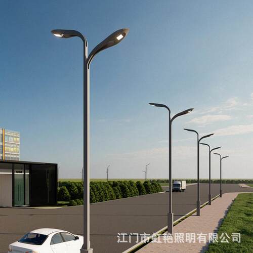 杆市电路灯双头广场灯12米6米市政工程LED照明灯公园户外道路灯