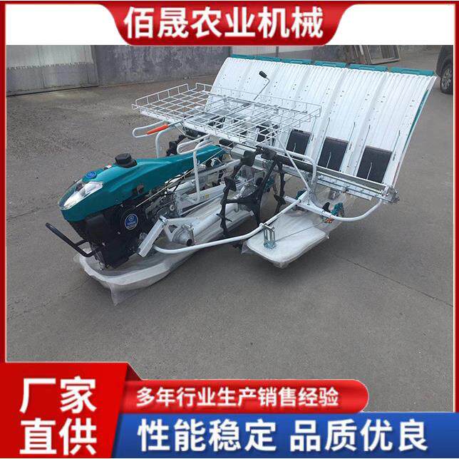 水稻栽苗机农用全自动汽油水稻插秧机手推自走式水稻种植机