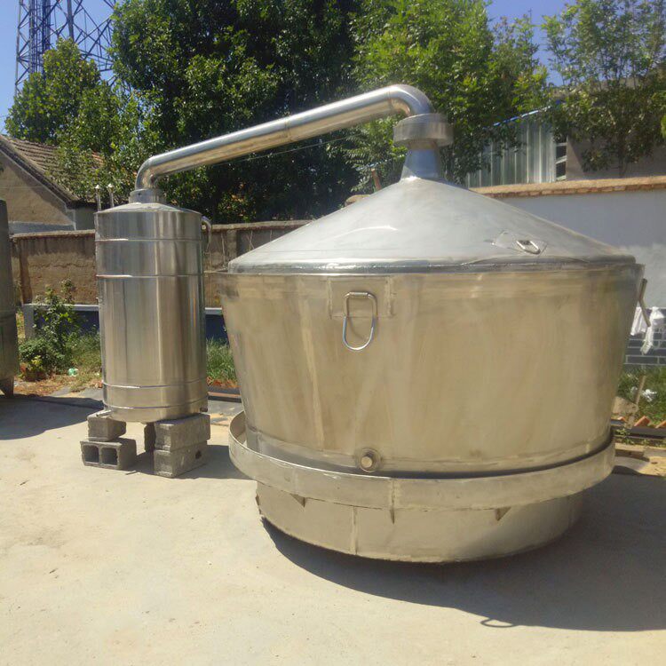 厂家定制不锈钢酿酒设备吊锅 白酒造酒甑锅型号 家用小型煮酒器