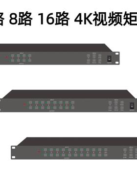 NH-TECH2024视频矩阵HDMI/DVI4K@30Hz⽀持热拔插多路拼接会议高清