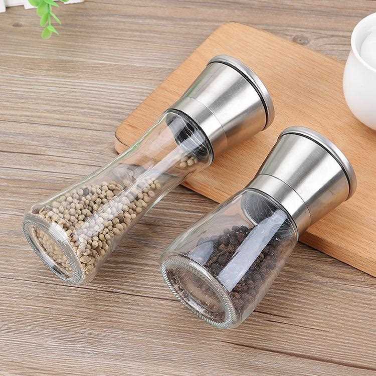 04不锈钢胡椒SC-521研磨器玻研器璃胡椒粉花3椒咖啡磨手动玻璃磨