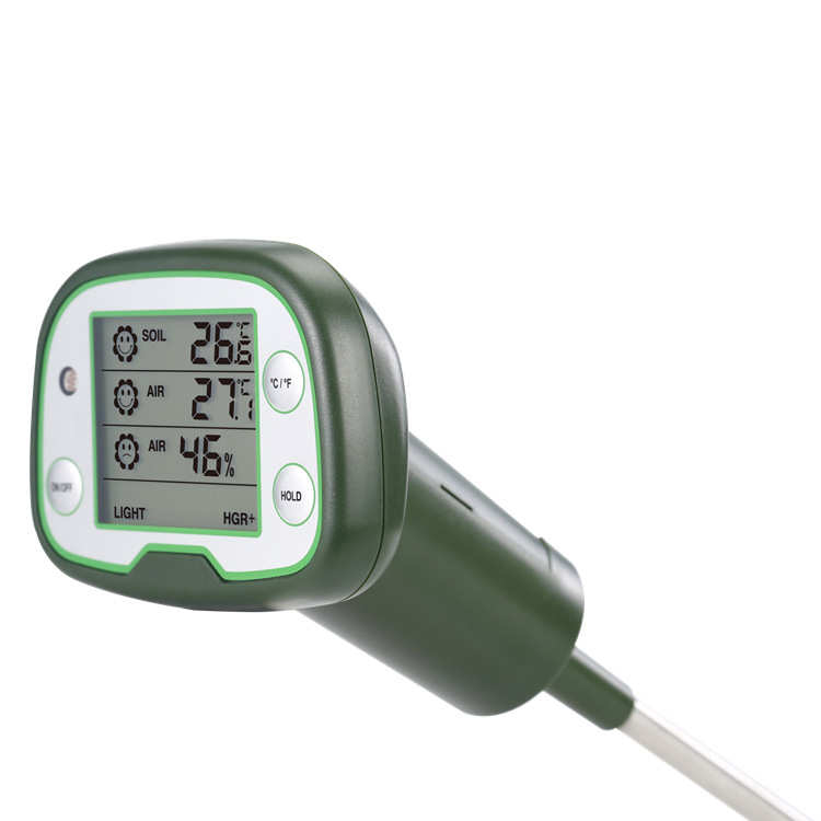 新款三合一湿度园艺探测试仪器花盆栽 高精度照度计湿度计土壤计