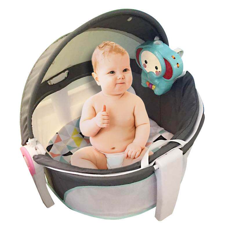 2018热销新款圆形便携婴可折叠儿睡床音乐摇篮婴儿床玩具|ruв категории подгузник/шампунь/вскармливать/тележка кроватью, детская кровать/кровать для младенца/колыбель/стул, кровать для младенца/детская кровать - от Buy2taobao.com для оказания профессиональной услуги покупки агента Taobao