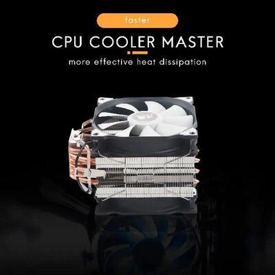 SNOWMAN M-T6 4PIN CPU Cooler Master 6 Heatpipe Double Fans
