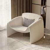 奢轻创意单人套房休闲沙发小型户客厅阳台卧室懒人618网螃红极简