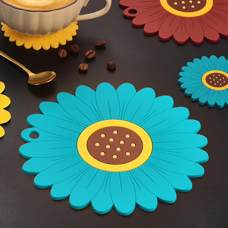 向日葵餐垫家用百货高级感盘子垫轻奢风隔热垫餐桌防烫碗茶水杯垫