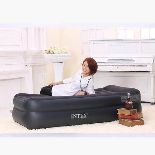 INTEX64122充气床双人加高 折叠充气床 充气床垫家用充气床