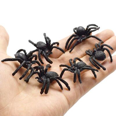 5pcs Halloween PVC spider model spoof twisted egg toy 蜘蛛