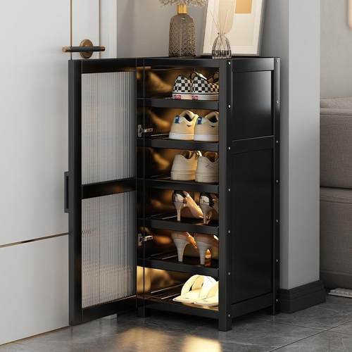 鞋柜家用门口小户型超薄极窄入户收纳柜子2024爆款鞋架多层新北范