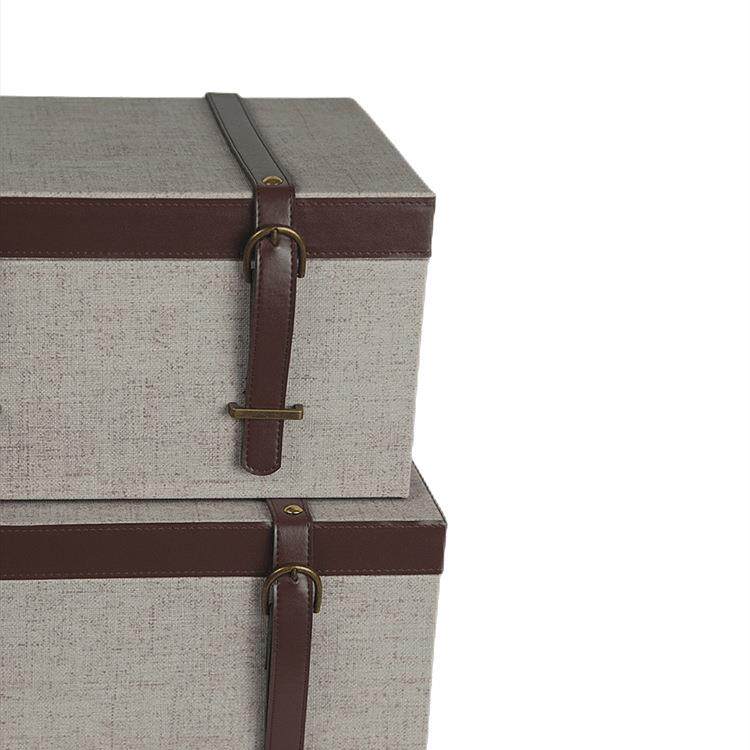 简约创意木质皮带扣收纳盒衣帽间展厅样板房收纳盒摆件饰品