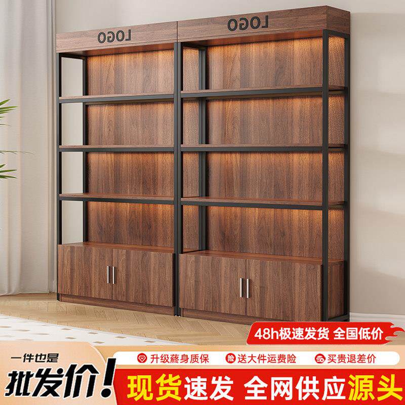 超市货架展示柜陈列柜化妆品置物架商品样品多层文具零食商店柜子