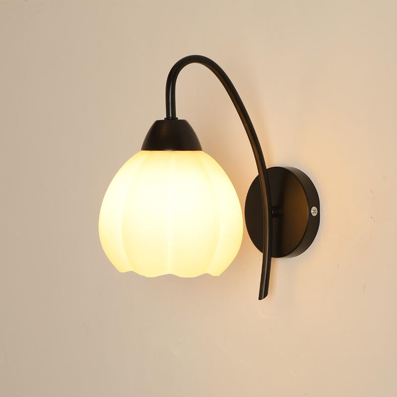 现代简约壁灯卧室床头客厅阳台带遥控北欧楼梯过道墙壁LED灯具