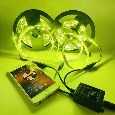 GLED505一套拖二灯带套装低压125050-RGBV30灯七彩RB变色灯0带节