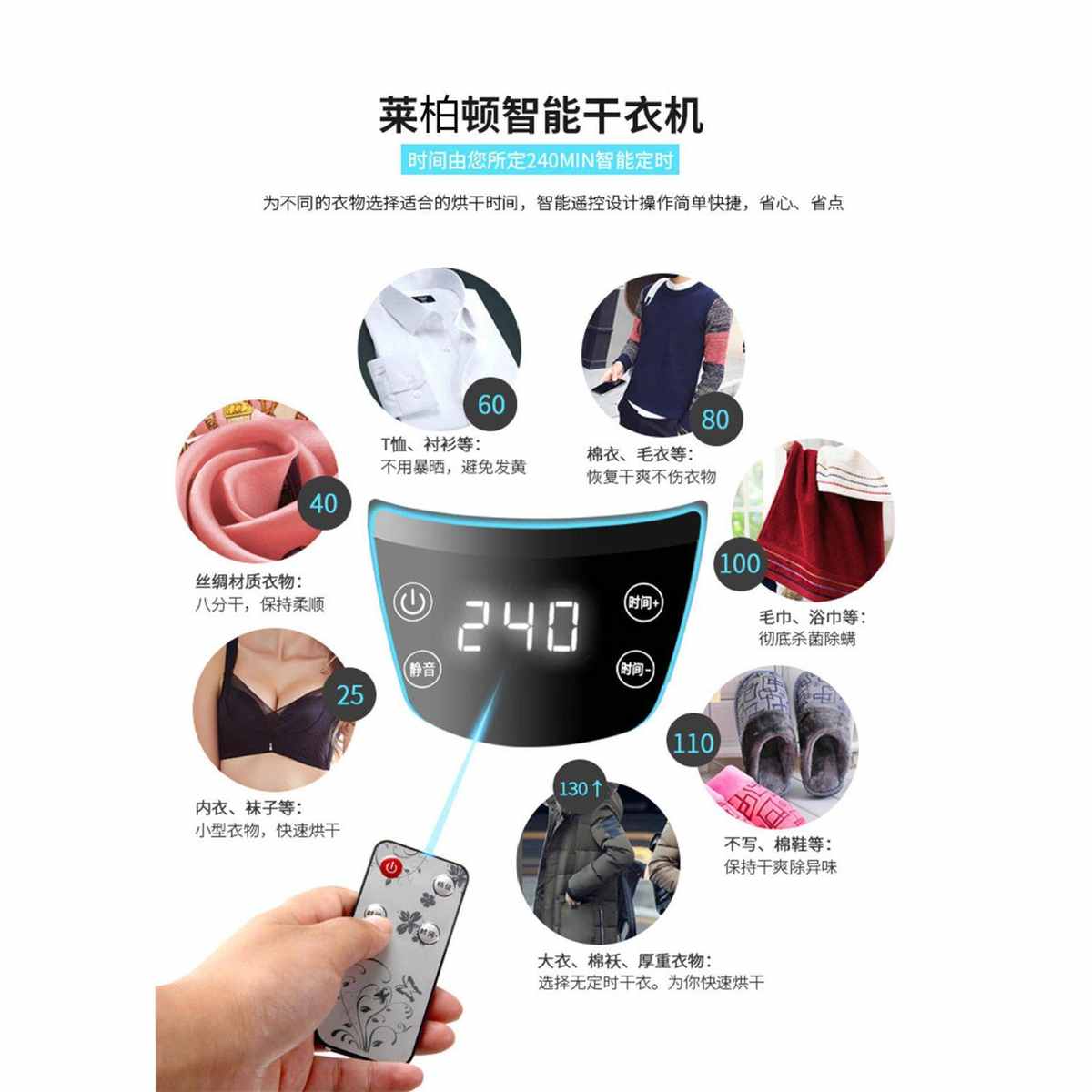莱柏顿干衣机哄烘干机机头烘干器速干衣家用便携式风干机通用主机