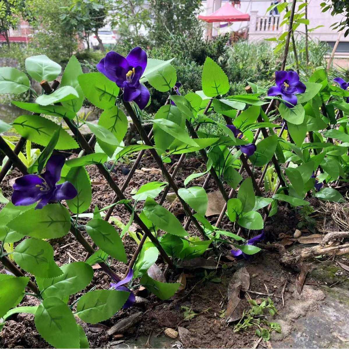 仿真篱笆原木杆高品质仿真花围挡庭院装饰仿真绿植塑料花围栏,鲜花速递/花卉仿真/绿植园艺,栅栏,淘宝优惠券,粉丝福利购,淘宝优惠卷