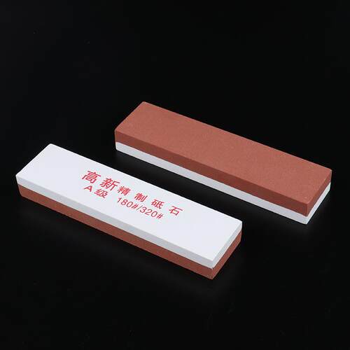 出口款红白油石磨石 木工精磨砥石 家用磨刀石细腻白刚玉油石