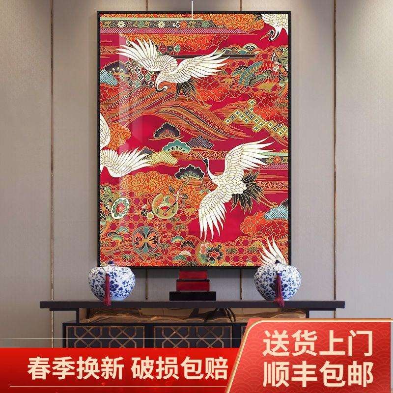 古风仙鹤禅意装饰画室36214045民宿酒店公鹤中国风办走廊过道挂画
